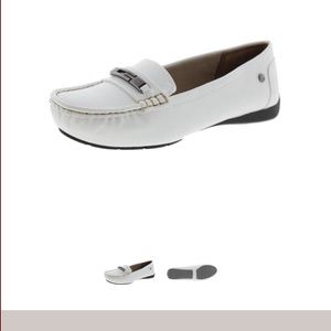 LifeStride Women's Velocity Loafer, White, 11 M US